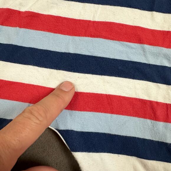 ToobyDoo Stripe Romper 12-18 Months 80 Jumper Red Blue One Piece Outfit Boys - Picture 5 of 7